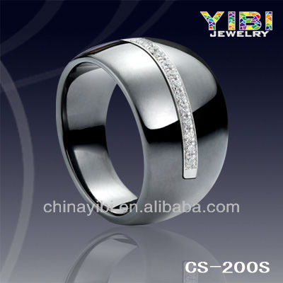 Ring Infinite Symbol Money,13mm Black Ceramic Silver Jewels