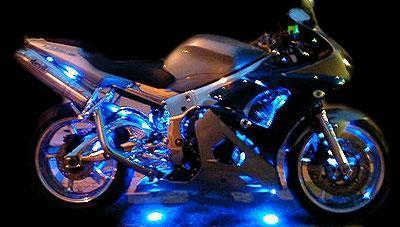 Motorcycle LED Underglow Wireless 8 Strip Kit Multicolor / Solid