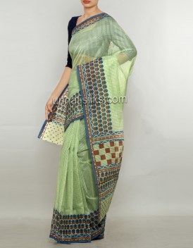 Online shopping for sankranthi special green saris by unnatisilks