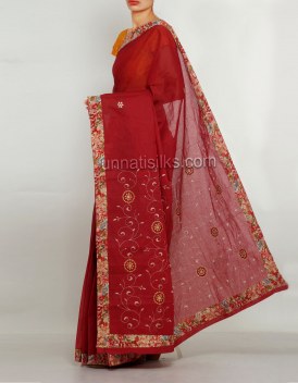 Online shopping for pure malmal cotton saris by unnatisilks