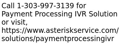 Payment Processing IVR Solution Development Services