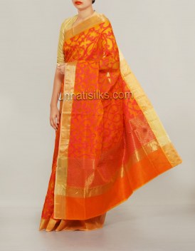 Online shopping for banarasi organza sarees by unnatisilks