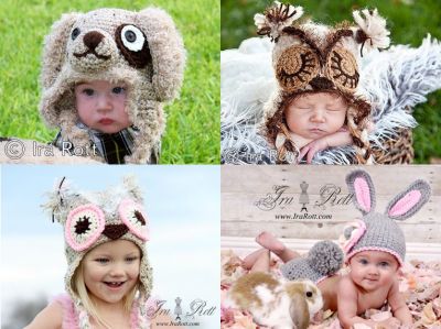 Handmade Crochet Animal Hats