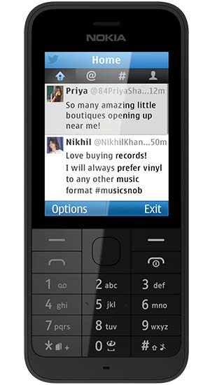 Nokia 220 Black  (Silver-66919)