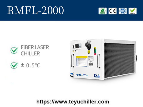 Industrial water cooled rack mount chiller for handheld laser