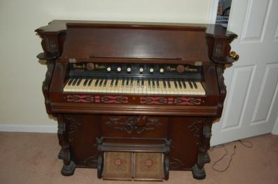 Mason & Hamlin Reed/Pump Organ with Piano/Chime Stop