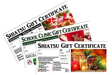 Shiatsu Gift Certificates for Christmas?