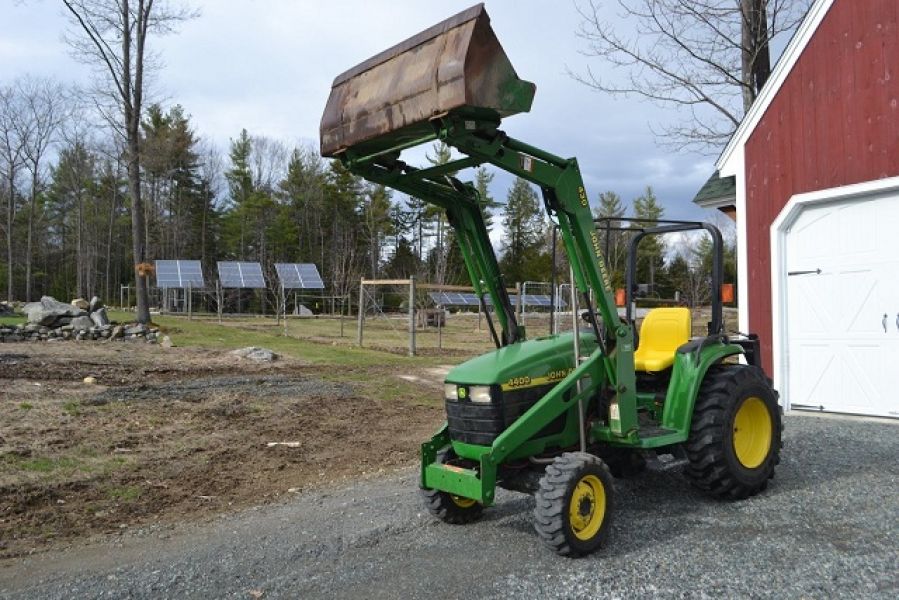  2002 John Deere 4400 Tractor Loader Backhoe Blade 4x4