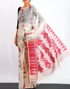 Online shopping for pure jamdhani silk sarees by unnatisilks