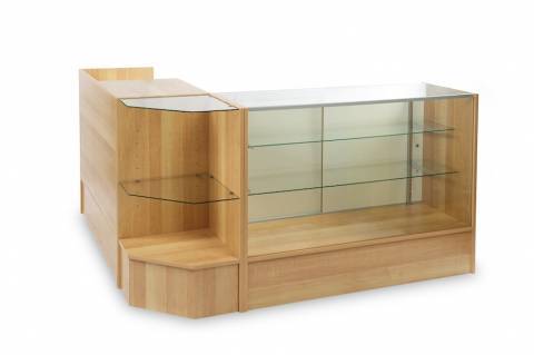 Glass Display Showcase Cabinet Wholesale Cash Counter Register