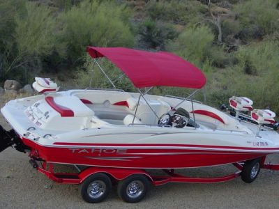 2007 Tahoe 215 Fish and Ski Deck Boat V8 w/ Trailer