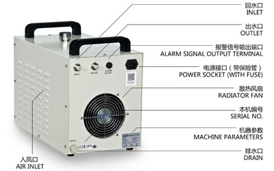 S&A water-cooled chiller CW-3000 AC220V, 50Hz for co2 laser or CNC spindle