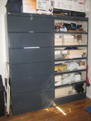 Lot 2 Filieres metal,filing cabinet,classeur a rangement