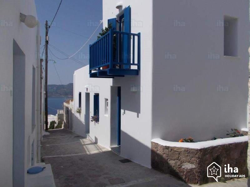 Greece Cyclades island of Milos, rent house on two floors, in the village of Plaka