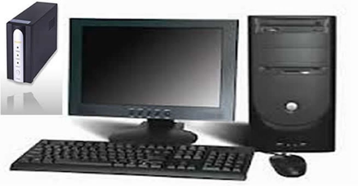 Desktop Computer, Flatscreen monitor and a UPS For Sell