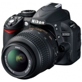 Nikon D3100 Digital SLR Camera with Nikon AF-S VR DX 18-55mm lens