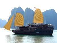 OVERNIGHT ON HAI AU JUNK in HALONG BAY For individual traveller or small group