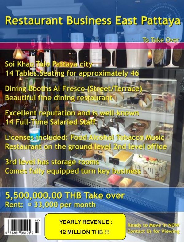 Pattaya Successful Restaurant Take Over