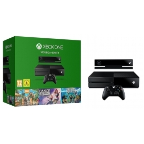 Microsoft Xbox One with Kinect 500GB Black Console - Plus 3 Free Games