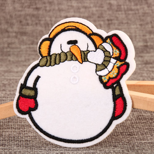 Snowman Custom Made Patches