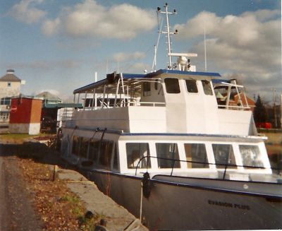 CRUISES SHIP for 200 passengers. On two decks.