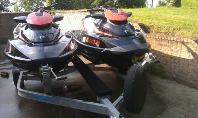 2 - 2010 Bombardier Sea Doo RXT-X 260 dual trailer